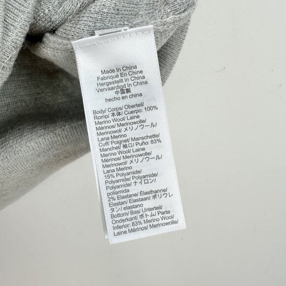 J.Crew Merino Wool V Neck Sweater Vest Silver Sequin Party Preppy Small NWT - Picture 12 of 14